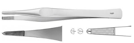 ПІНЦЕТ ЛЕЙН 1X2ЗУБ. 125MM